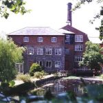 Coldharbour Mill overlooking lake