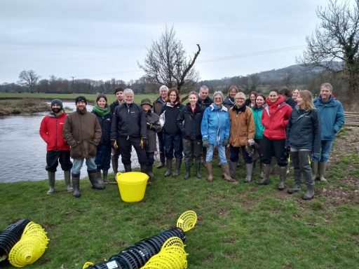 Crayfish survey volunteers