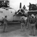 Liberator plane at Dunkeswell Airfield during the Second World