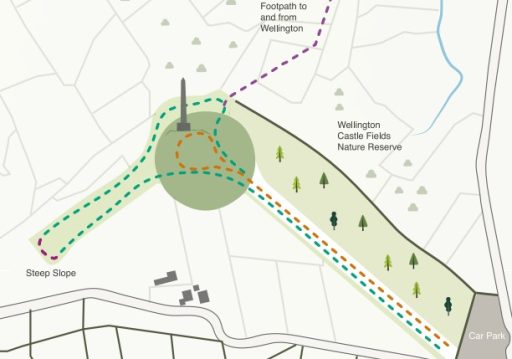 Wellington Monument Meander map