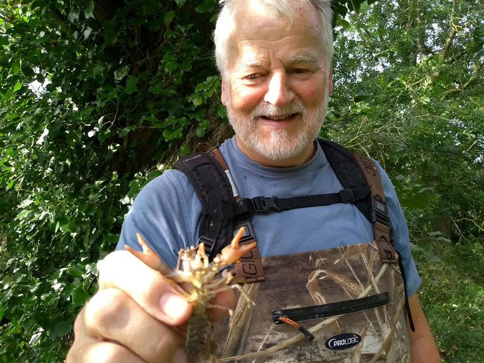 Bruce Payne with crayfish