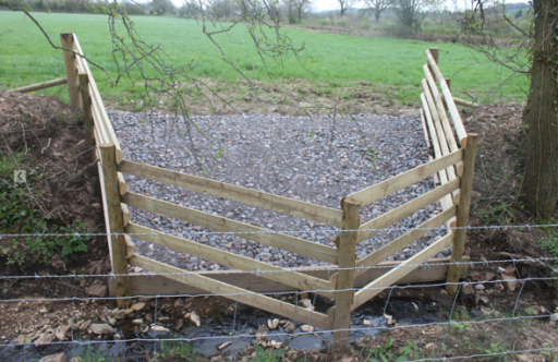 Cattle drinking point Cattle drinking point made with stone