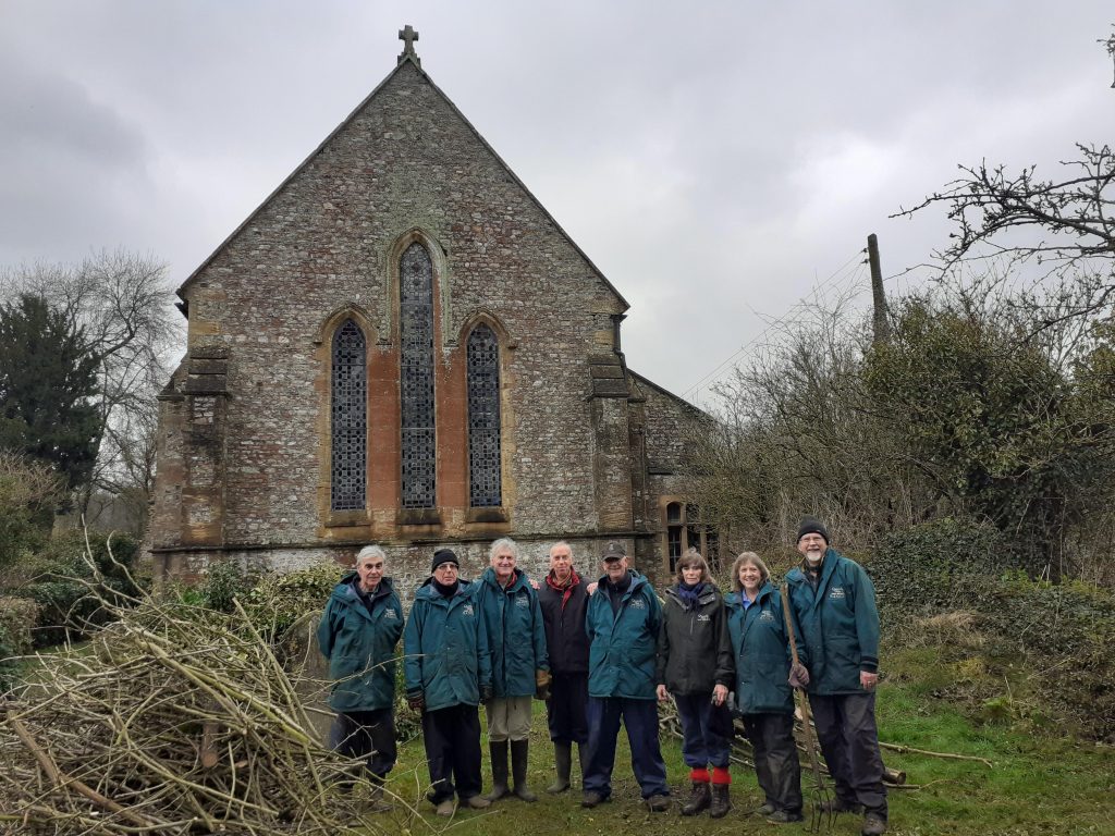 Volunteers at Dunkeswell Abbey