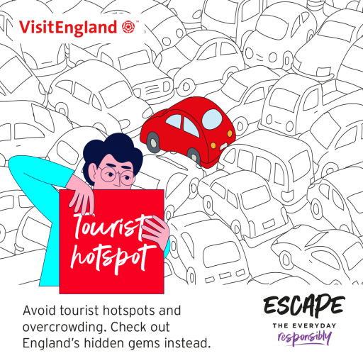 Visit England tourist information avoid overcrowding