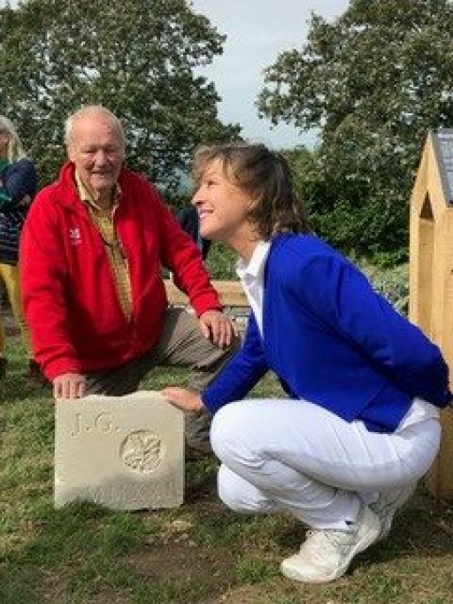 Rebecca Pow at the celebration to mark the completion of Wellington Monument's renovation.