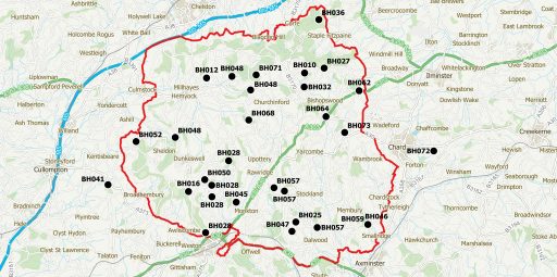 Farming in Protected Landscapes Year 1 project map